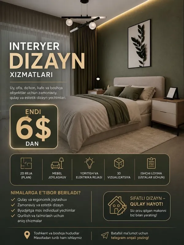 Дизайнер интерьера. Interyer dizayn