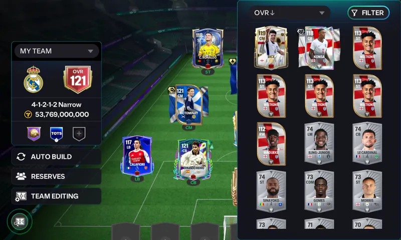 Fifa mobile Accaunt sotiladi 121 OVR 2 Fifa mobile Accaunt sotiladi 121 OVR 2