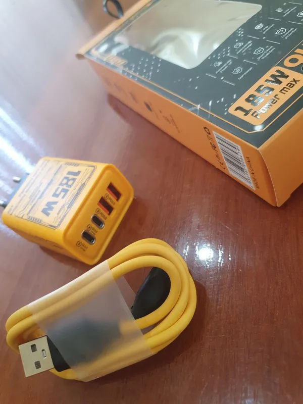 185W Power Max Быстрая зарядка адаптер + кабель 4