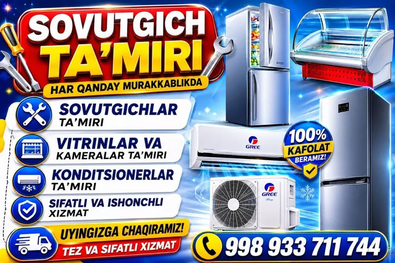 Kansaner ustanovka xaladelnik ta'miri kirmoshina taʼmiri Kansaner ustanovka xaladelnik ta'miri kirmoshina taʼmiri