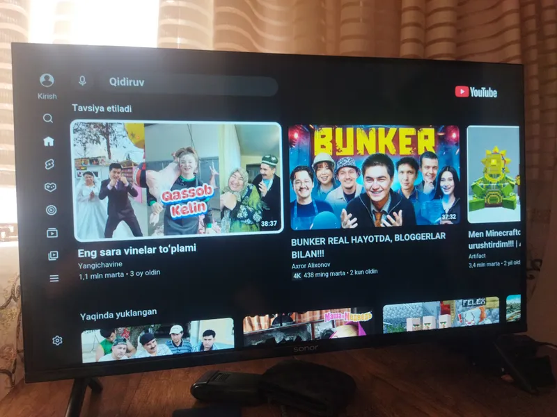 Televizor Sonor 32 talik smart holati yangi