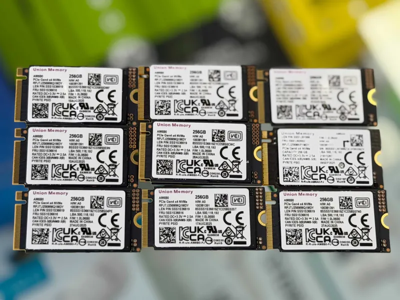 M2 NVME Union Memory 256 GB Gen4x4 NEW — фото 1