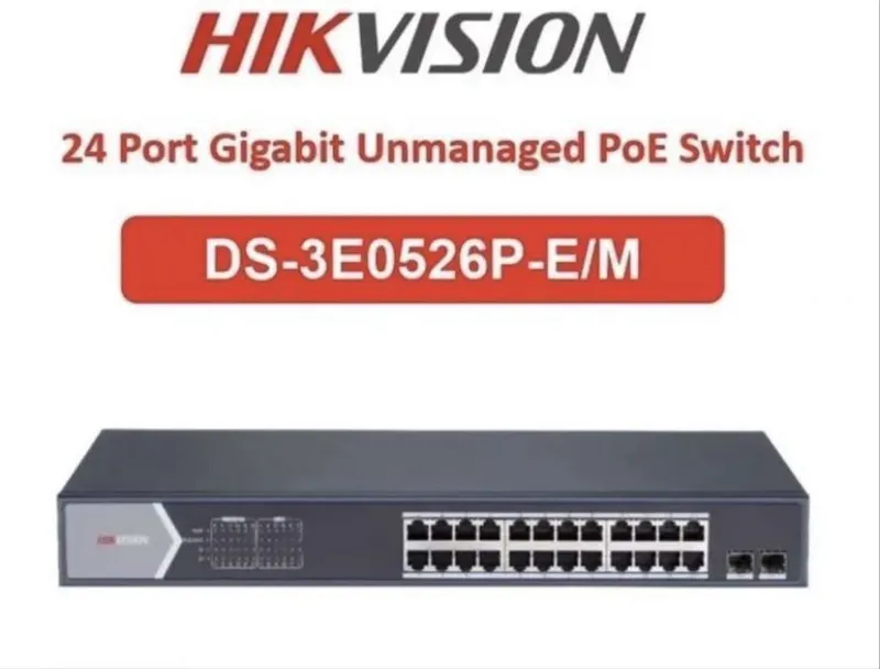 Гигабитный PoE комутатор Hikvision 1