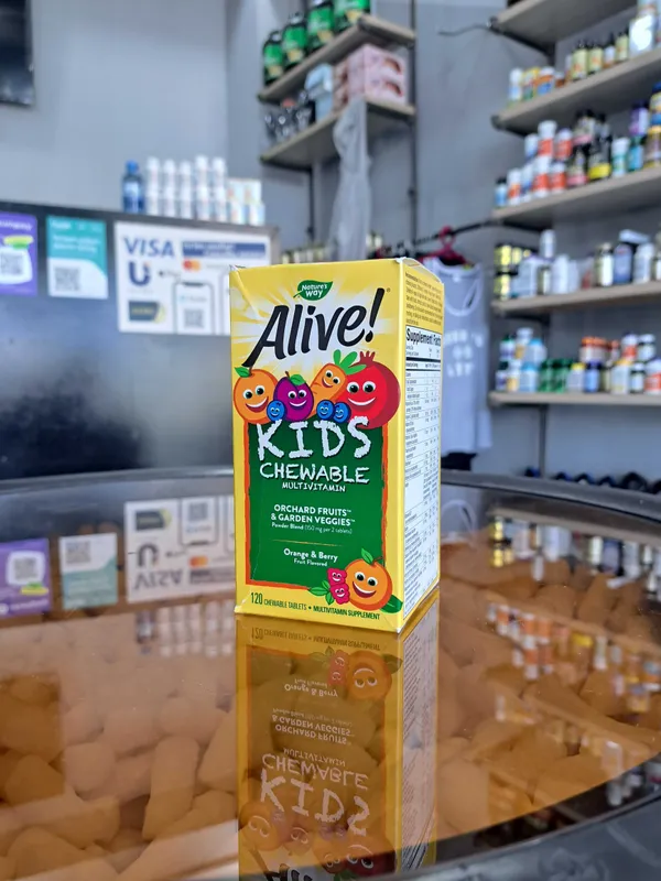 Alive Kids, Мультивитаминов для детей, со вкусом Апельсина и Ягод 1 Alive Kids, Мультивитаминов для детей, со вкусом Апельсина и Ягод 1