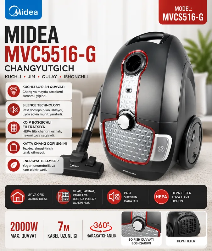 Midea 5516 pilisos