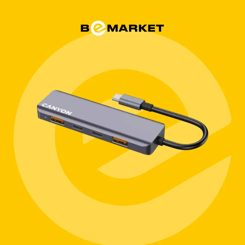 USB разветвитель CANYON DS-18 5in1 USB-C 2 USB разветвитель CANYON DS-18 5in1 USB-C 2