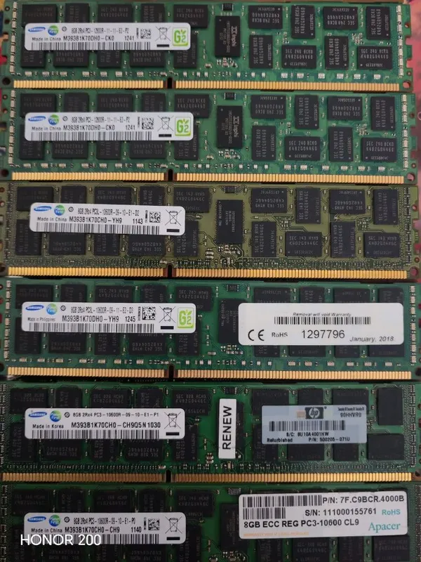 DDR3 8gb ECC для процессов Xeon