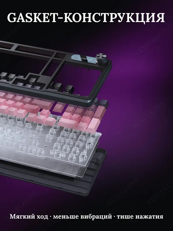 Клавиатура игровая мембранная, бесшумная c RGB 4 Клавиатура игровая мембранная, бесшумная c RGB 4