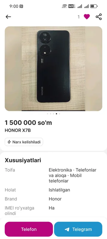 honor x7b