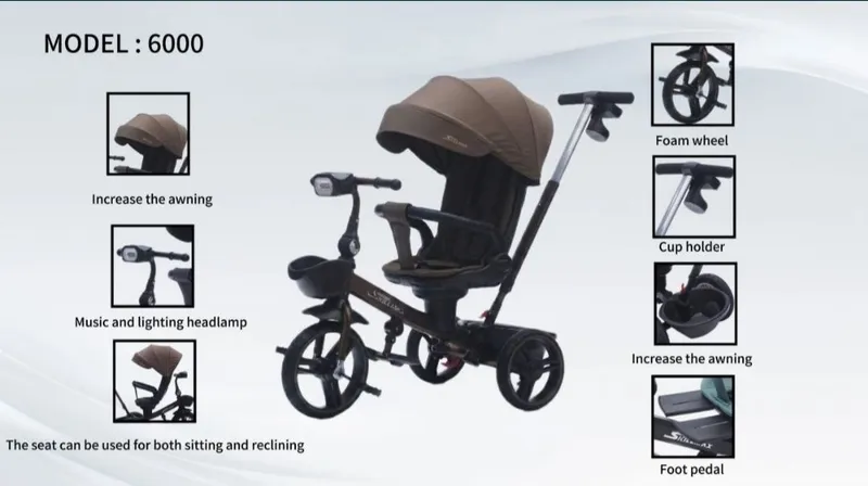 Велосипед коляска детская от 1-5 лет 8