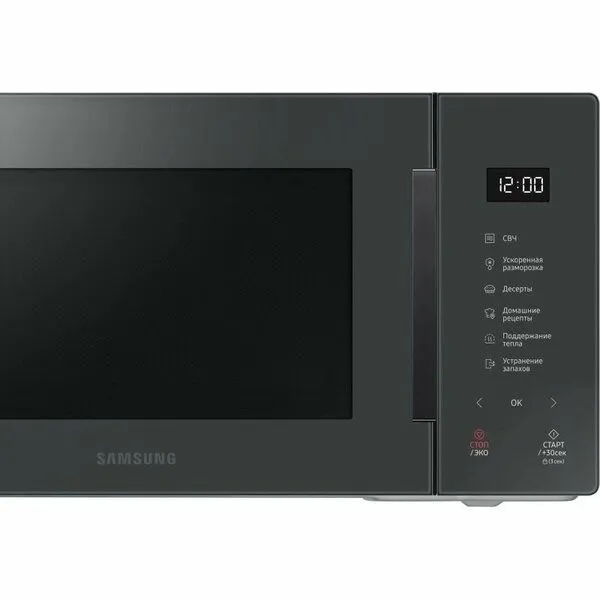 Микроволновая Печь Samsung MS23T5018AC/BW 23л. 800Вт антрацит 2 Микроволновая Печь Samsung MS23T5018AC/BW 23л. 800Вт антрацит 2