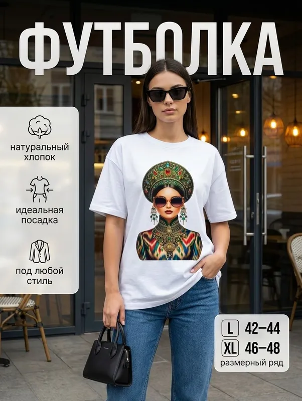 Футболка — современная футболка в национальном стиле 1 Футболка — современная футболка в национальном стиле 1
