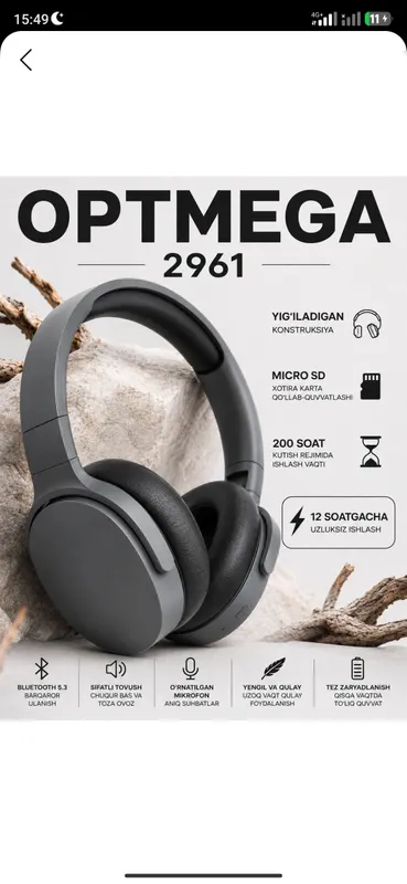 Simsiz va simli Bluetooth quloqchin 1 Simsiz va simli Bluetooth quloqchin 1