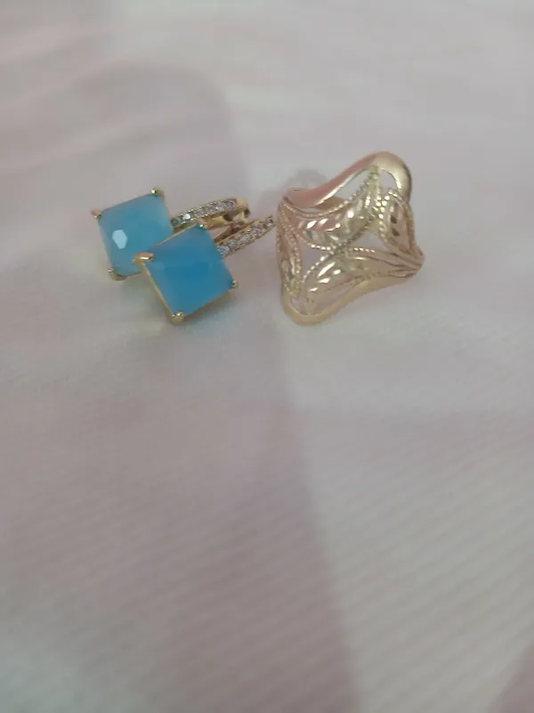 Цепочка, серьги, кольцо 5