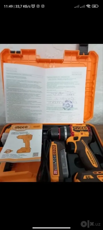 Ударная Дрель Шуруповёрт фирмы INGCO 3 Ударная Дрель Шуруповёрт фирмы INGCO 3
