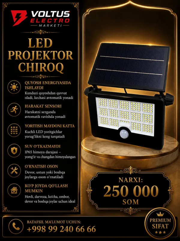LED projektor chiroq
