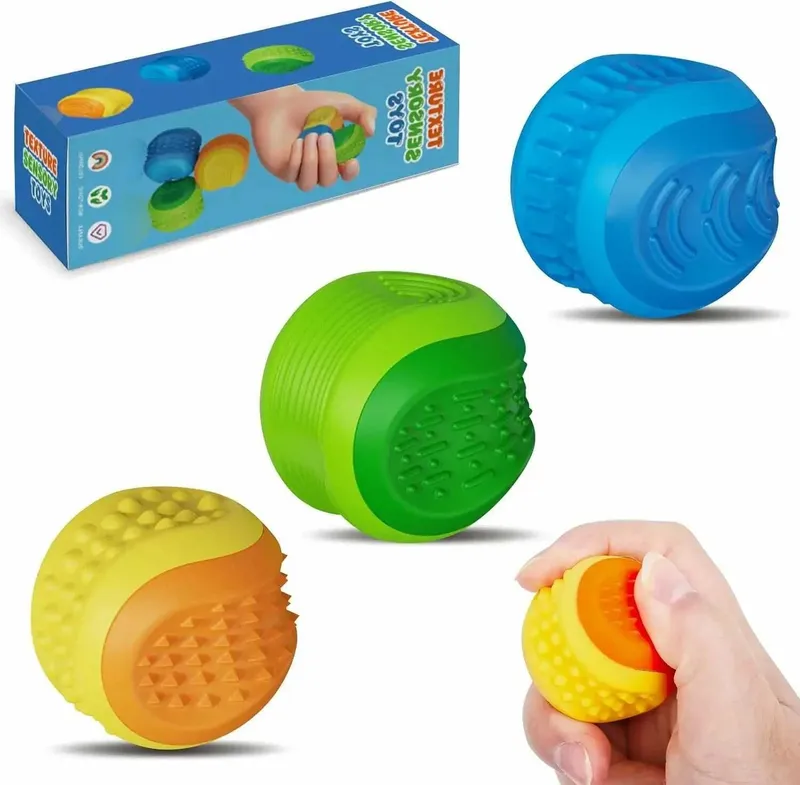 Textured Sensory Ball Silikon antistress sensorli shar