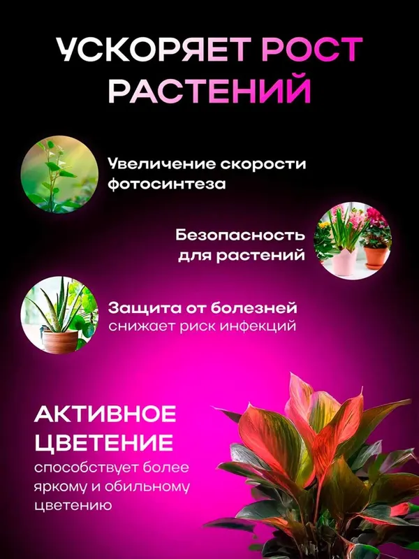 Фитолампа. Фитолента для растений. С датчиком движения. 1/3/5 метров — фото 5