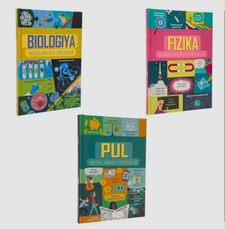 Bolajonlar uchun Fizika. Pul.Biologiya kitoblari