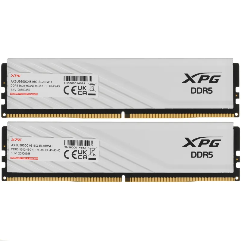 ADATA XPG Lancer Blade White 32GB DDR5 5600MHz 2 ADATA XPG Lancer Blade White 32GB DDR5 5600MHz 2