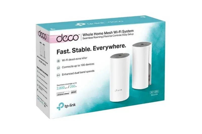 Tp Link Deco E4 (2 шт) Домашняя Mesh Wi-Fi в РАССРОЧКУ (UZUM NASIYA) — фото 1