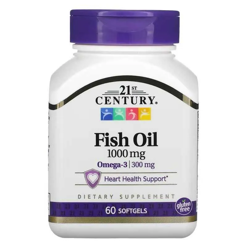 21st Century Рыбий жир 21st Century Fish Oil Omega-3 Omega 3 омега 3 — фото 1