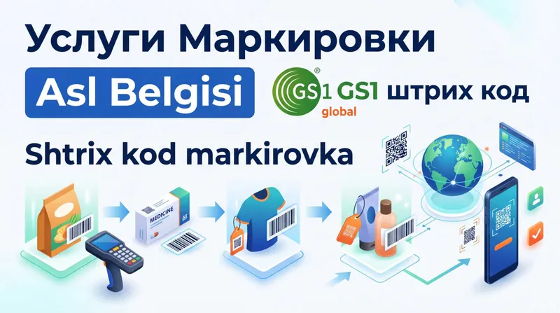 Asl Belgisi | Маркировка товаров | GS1 | Штрих-коды | Shtrix kod