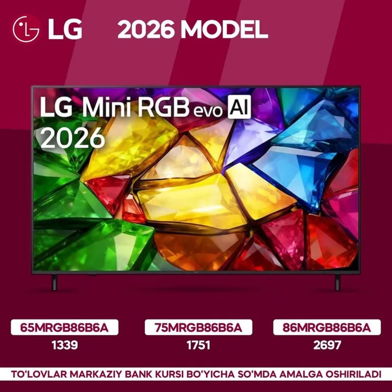 Телевизор LG 65MRGB86B6A New 2026 Mini RGB evo
