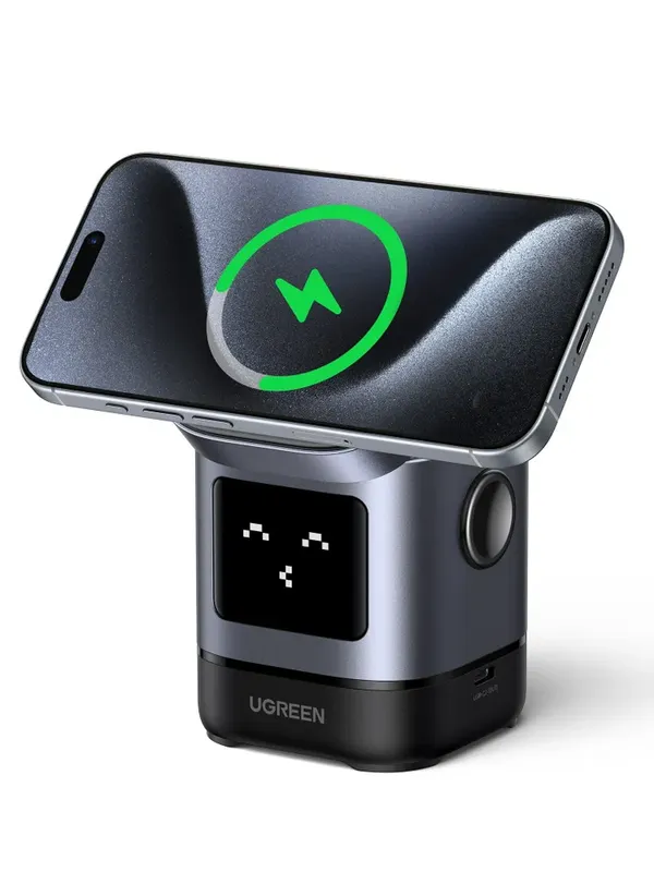 UGREEN 2-в-1 магнитная беспроводная зарядка — фото 6
