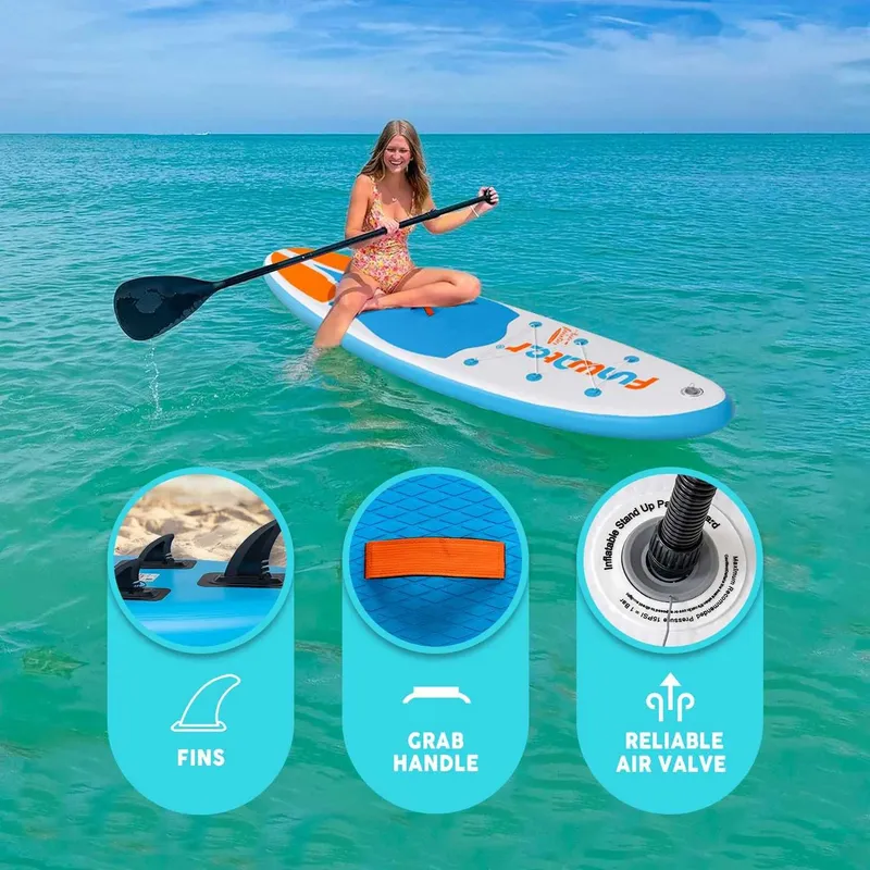 Сапборд SUP board 335 × 83 см | Самый широкий | Новый! Полный комплект — фото 5