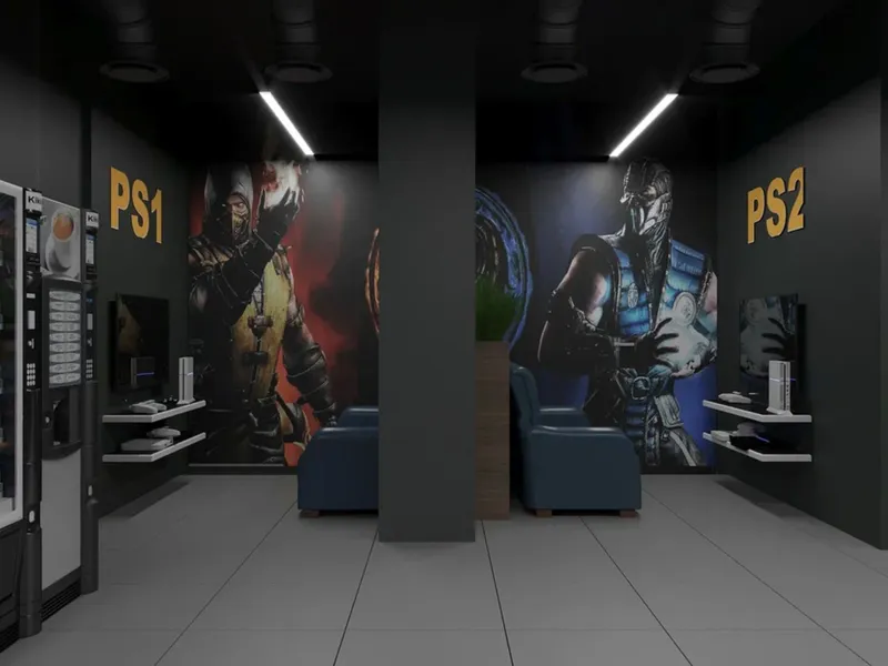 Печать и оформление интерьеров для PlayStation-зон, Gme залов — фото 4