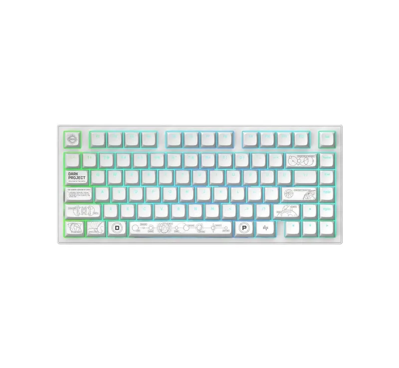; Механическая Клавиатура DarkProject ALU81 Terra Nova White Wireless 1