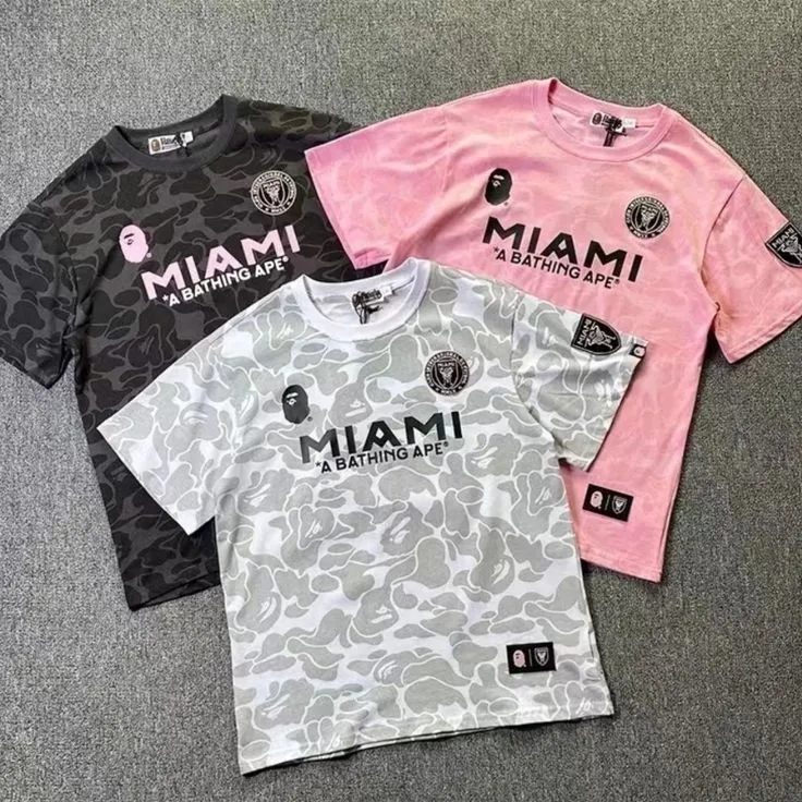 футболка bape x inter Miam