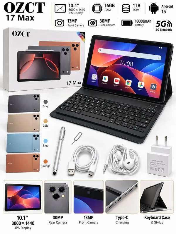 Планшет OZCT 17 Max полный комплект с клавиатурой Планшет OZCT 17 Max полный комплект с клавиатурой