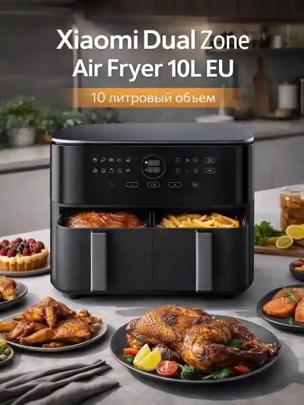 xiaomi dual zone air fryer 10l — фото 1
