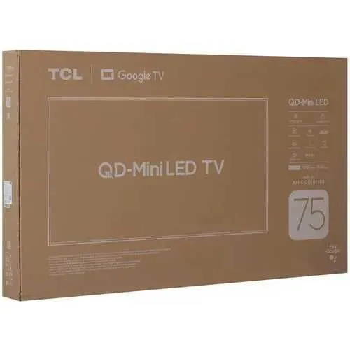Телевизор TCL 75 С6К 4К QD-Mini LED 144hz Новинки 2025 доставка бонус 1