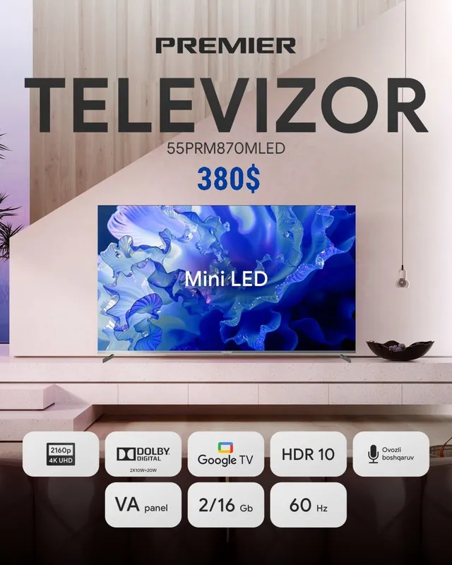 Televizor 55 smart MINI LED/PREMIER/IPS/TIZEN OS Televizor 55 smart MINI LED/PREMIER/IPS/TIZEN OS
