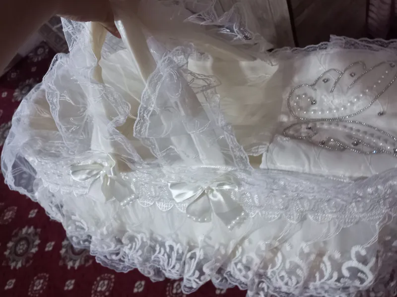 Красивая корзина для выписки ребёнка 4