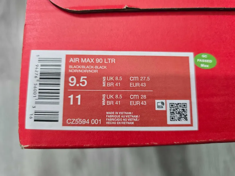 Продаются кроссовки Nike Air Max 90 LTR Black из США Размер 43 UK: 8.5 — фото 2