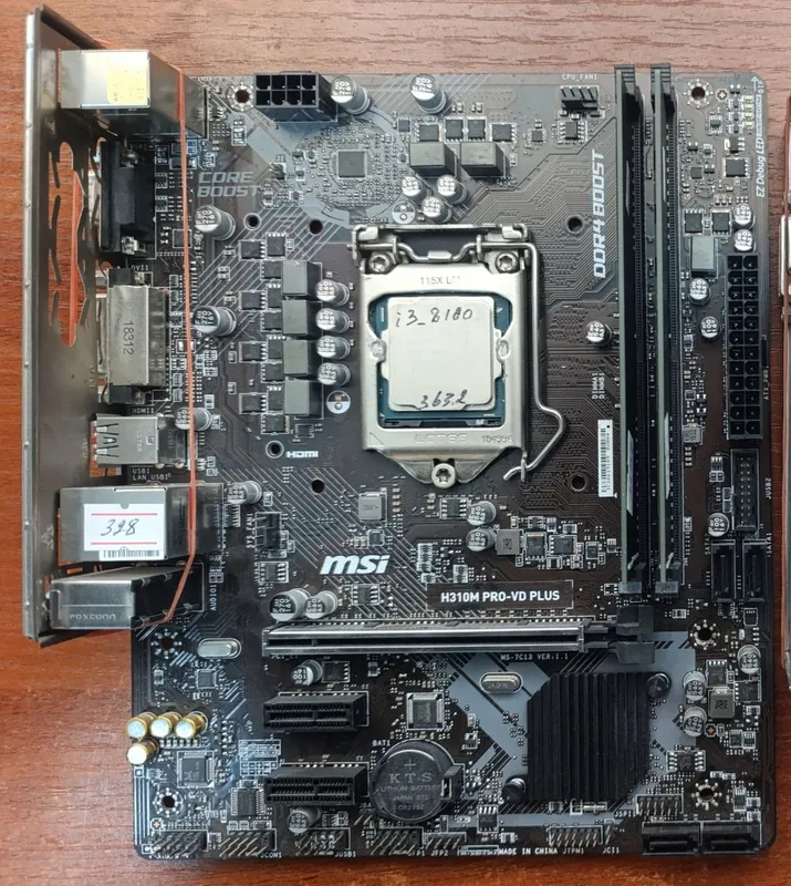 Msi h310m pro +i3 9100+8gb! Yaxshi holatda!