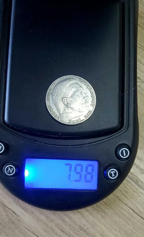 монеты серебро Германия 5марок и 2 марки 1937г. 4