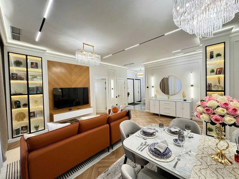 Сдам шикарную 2х ком кв-ру 4/12 Жк Mirabad Avenue ор-р метро Айбек А1 — фото 3
