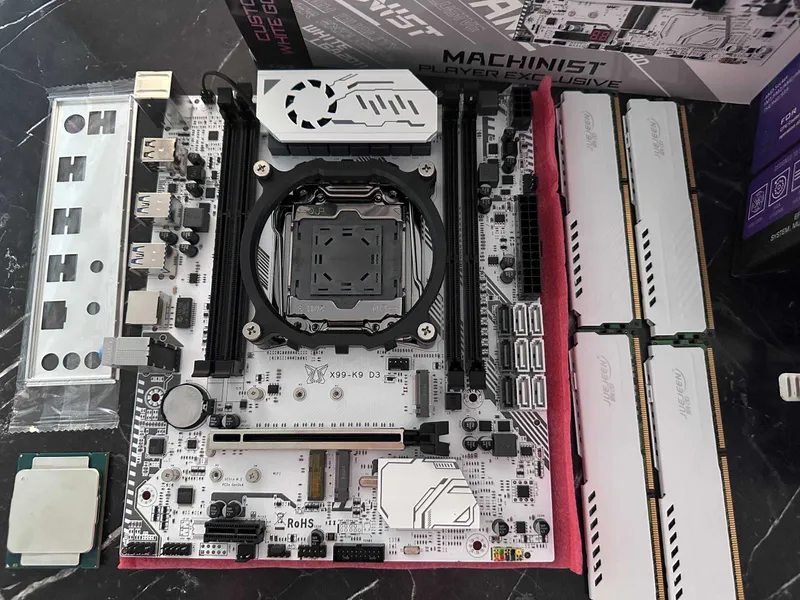 Топовые белые комплекты MACHINIST X99 K9-D3/ Плата,проц,озу,куллер — фото 1