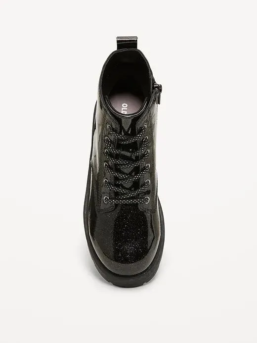 Модные блестящие ботинки для девочек Shiny Glitter Faux-Leather Comba — фото 2