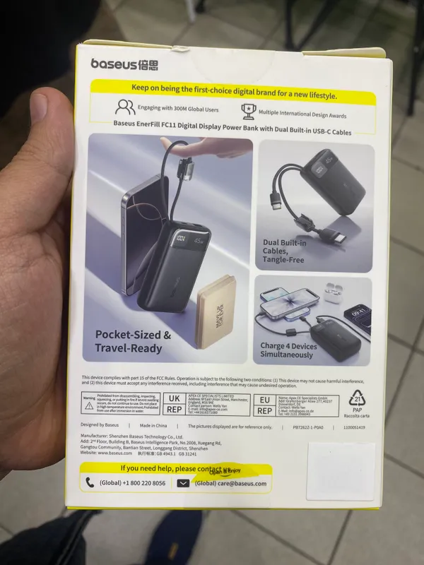 Baseus Powerbank Enerfill FC11 — фото 4