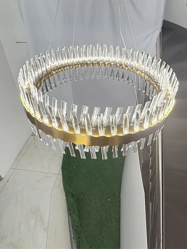 Lyustra Modern Crystal Gold — фото 3