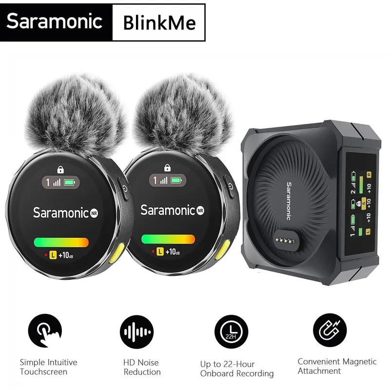 Универсальный микрофон петличка Saramonik BlinkMe b2, микрофон для тел — фото 1