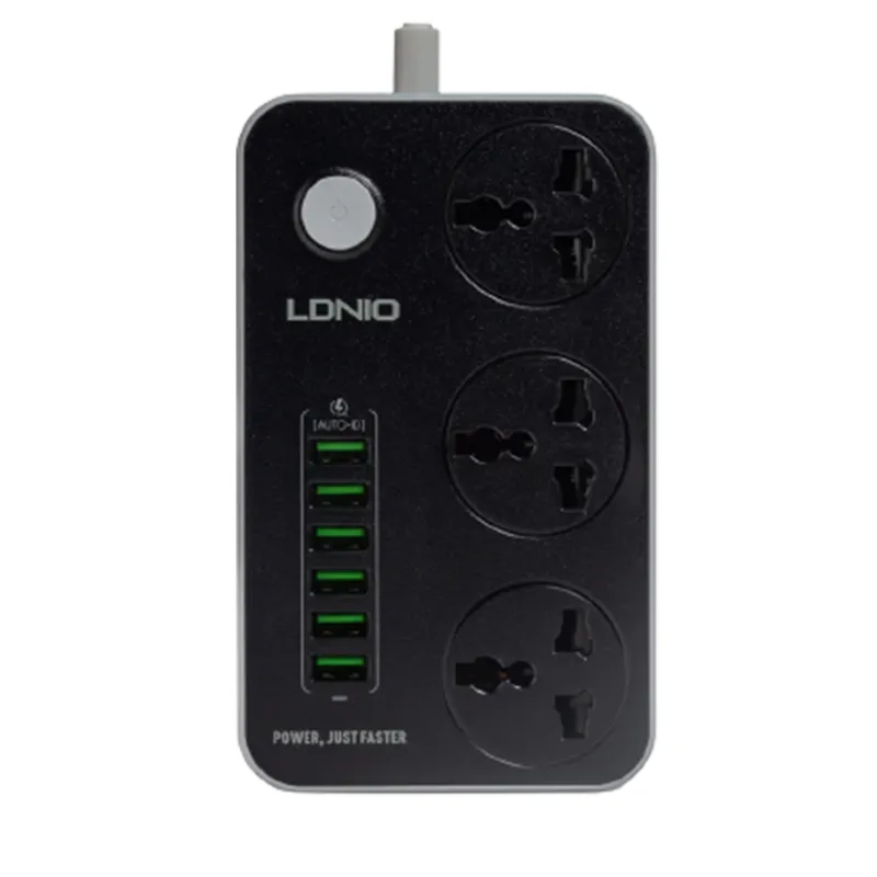 Сетевой фильтр LDNIO SC3604 3 розетки 6xUSB 2m 1