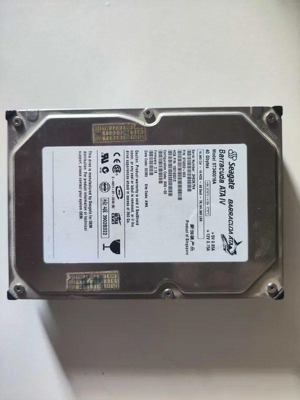 Комплект для ПК (Celeron 1.7 GHz, FX5500, DDR1 512MB, рабочий HDD) 5
