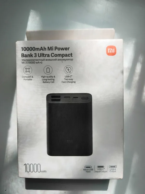 Power Bank Mi 10000 янги коробкада очилмаган 1